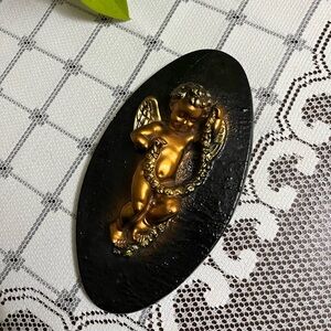 VINTAGE favor chalkware cherub